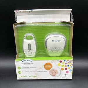 Graco Baby IMonitor Vibe Alert Digital Audio 2000 ft Range Rechargable